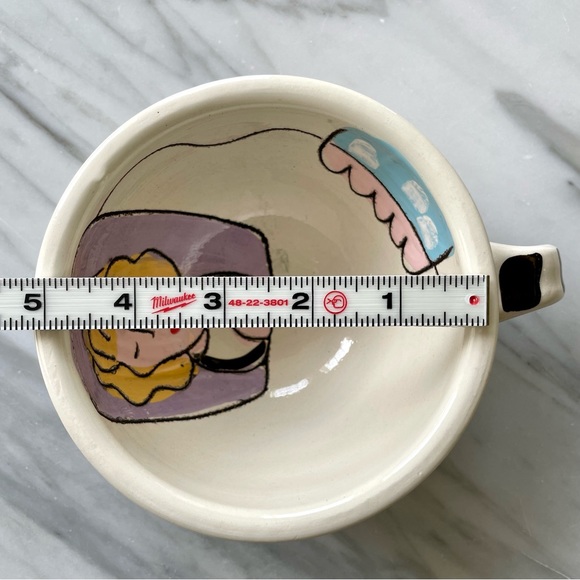 Vintage Sandra Magsamen,Artist•SIGNED and HANDMADE Cup+Plate•Pre-Commercial Fame - Picture 12 of 16